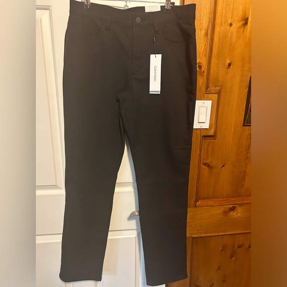 Men’s Calvin Klein 5-Pocket Black Pant 33Wx32L - Picture 1 of 7